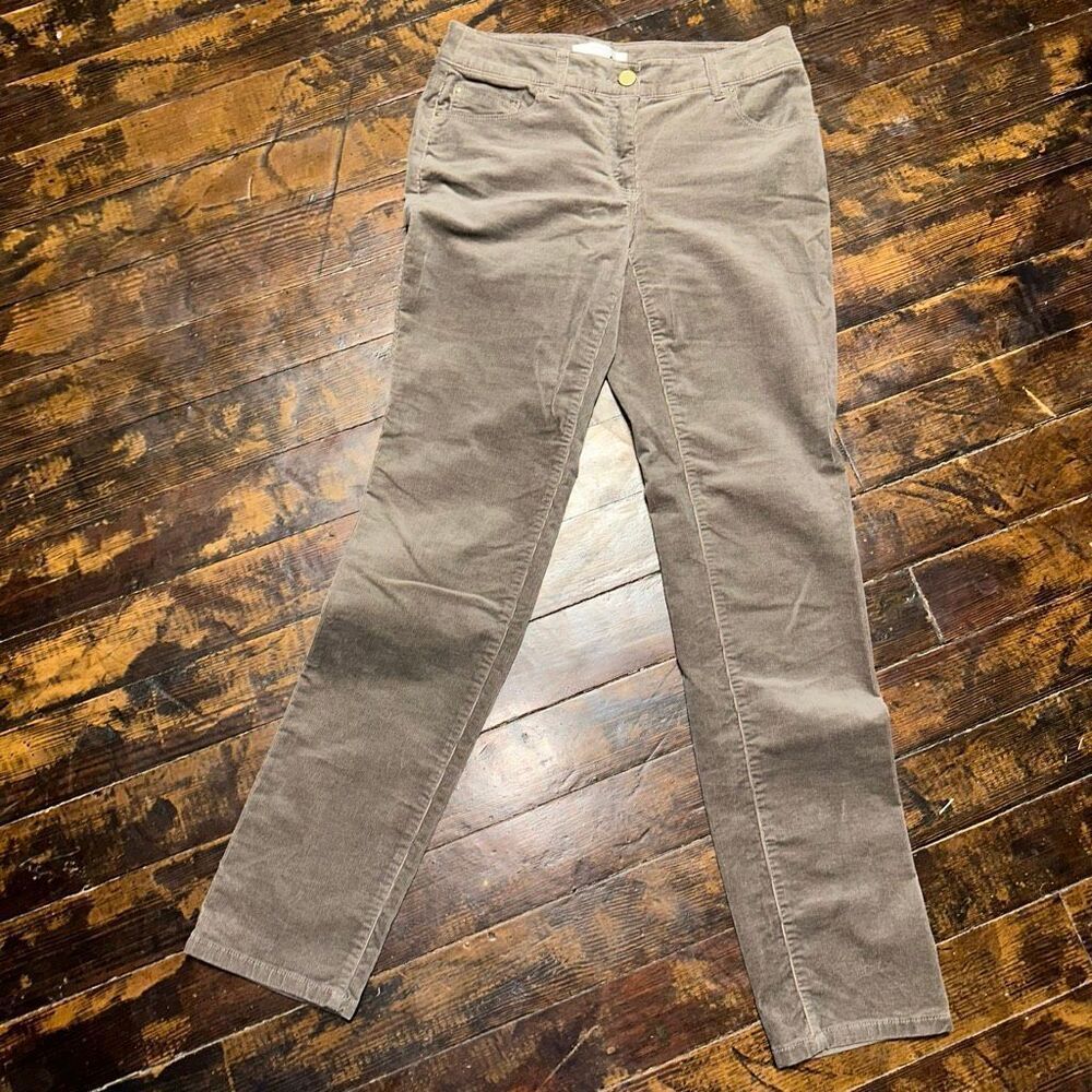 Chico’s beige corduroy 00/2R travel business casual slacks